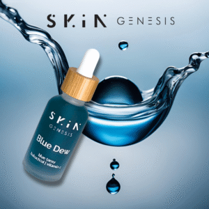 SkinGenesis® Blue Dew™ Hydrating Facial Oil with Blue Tansy, Bakuchiol, Vitamin C